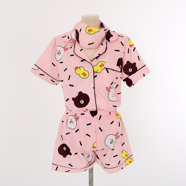 New Line Friends Pajamas Pajamas Summer Set Couple