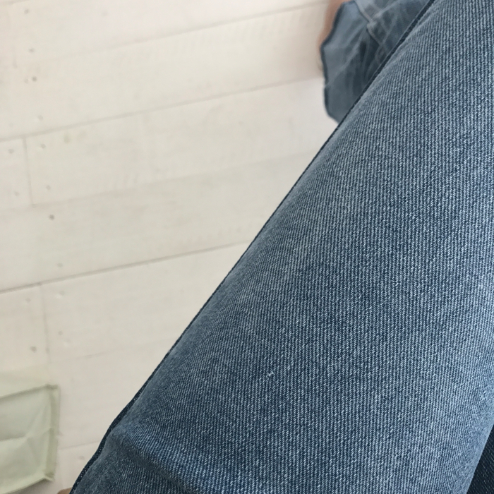 Women Jeans Pants Simple high waisted semi-long bo