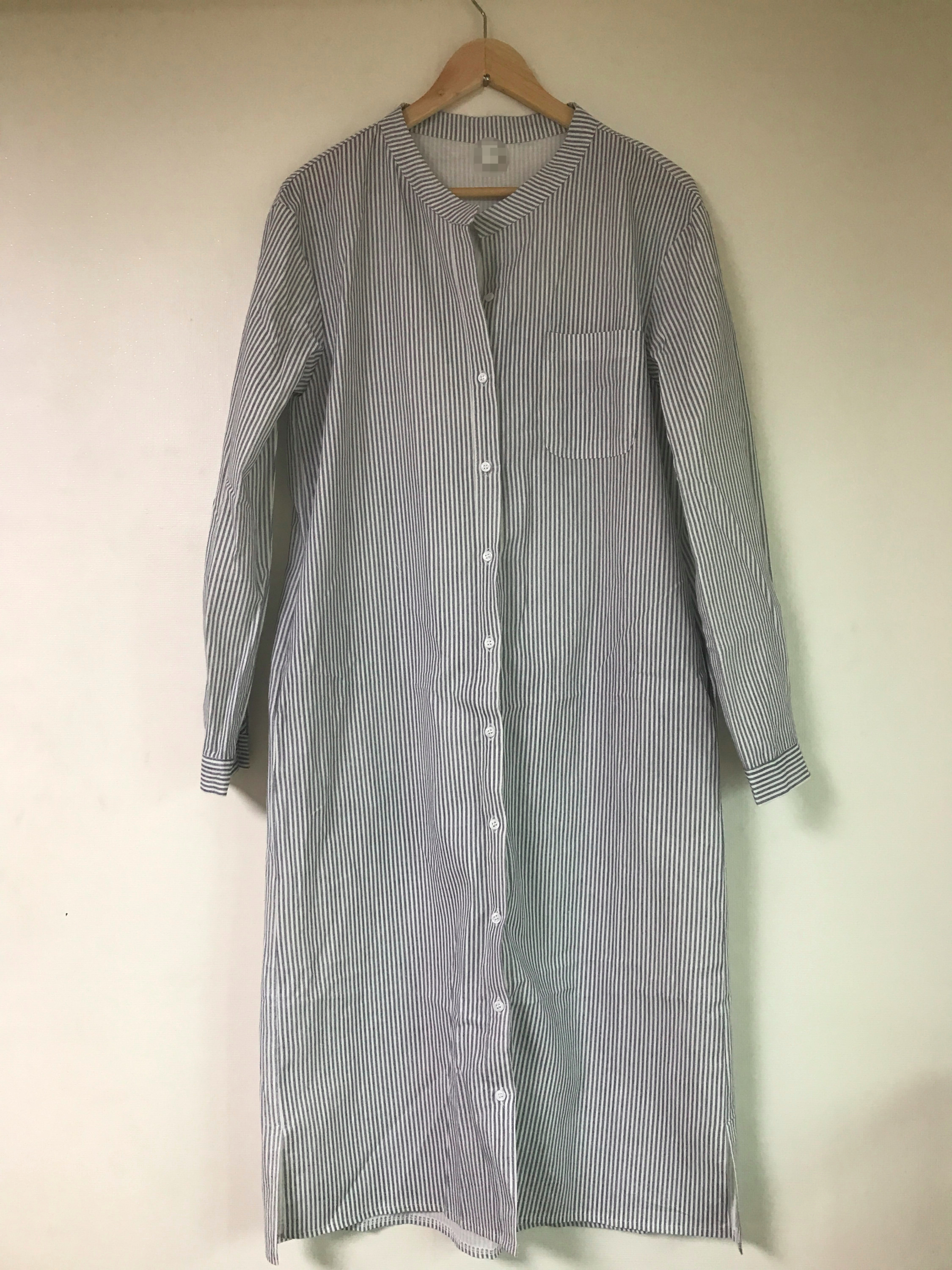 New Striped Shirt Dresses Casual Fashion Autumn Co