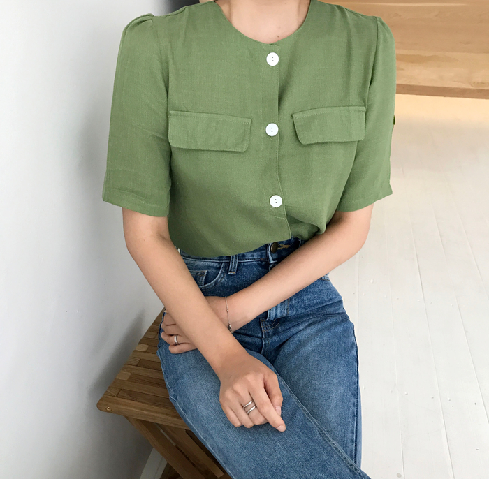 Women Jeans Pants Simple high waisted semi-long bo