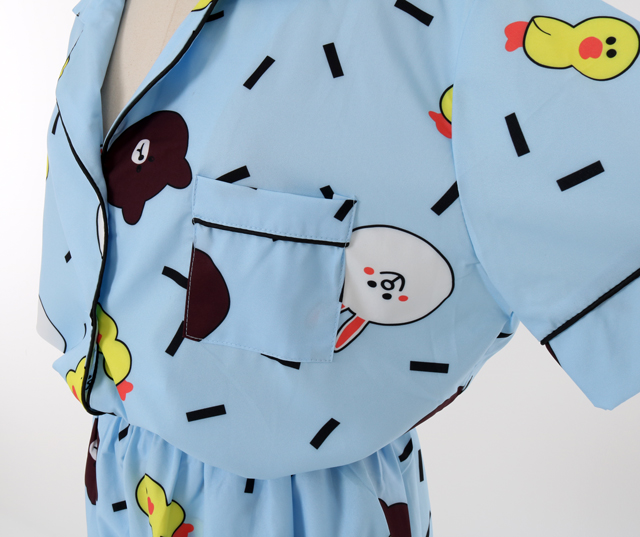 New Line Friends Pajamas Pajamas Summer Set Couple