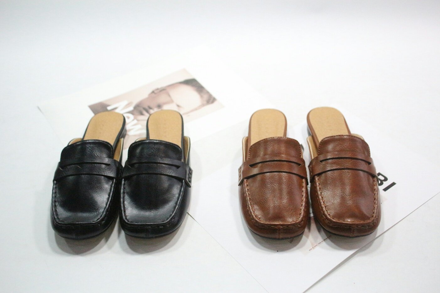 New Classic Vintage Blower 1cm Fall Backless Slipp