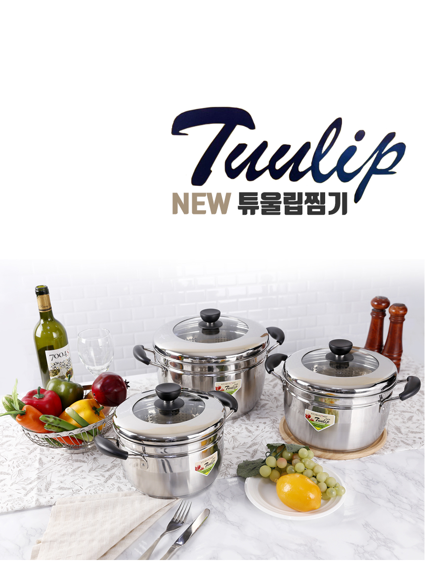 Kitchen flower induction stainless steaming pot ho