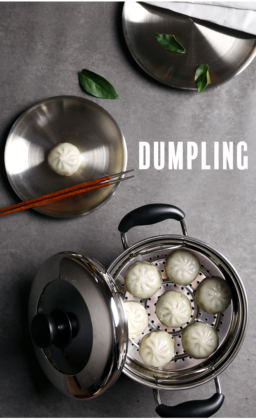 Kitchen flower induction stainless steaming pot ho