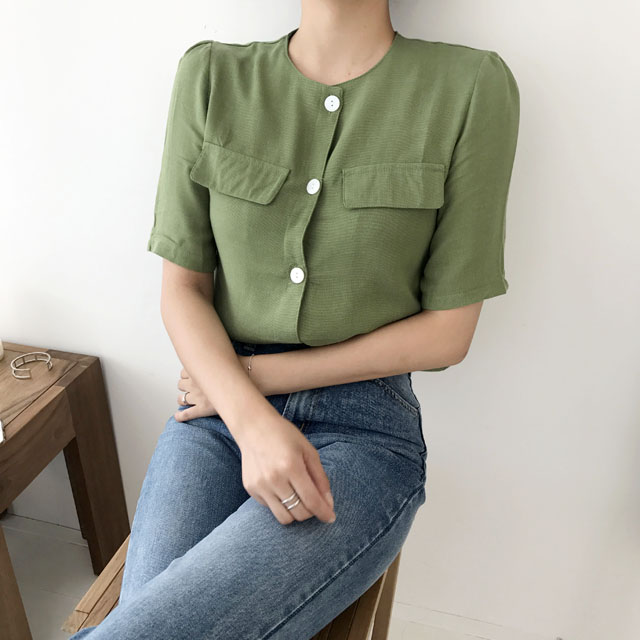 Women Jeans Pants Simple high waisted semi-long bo