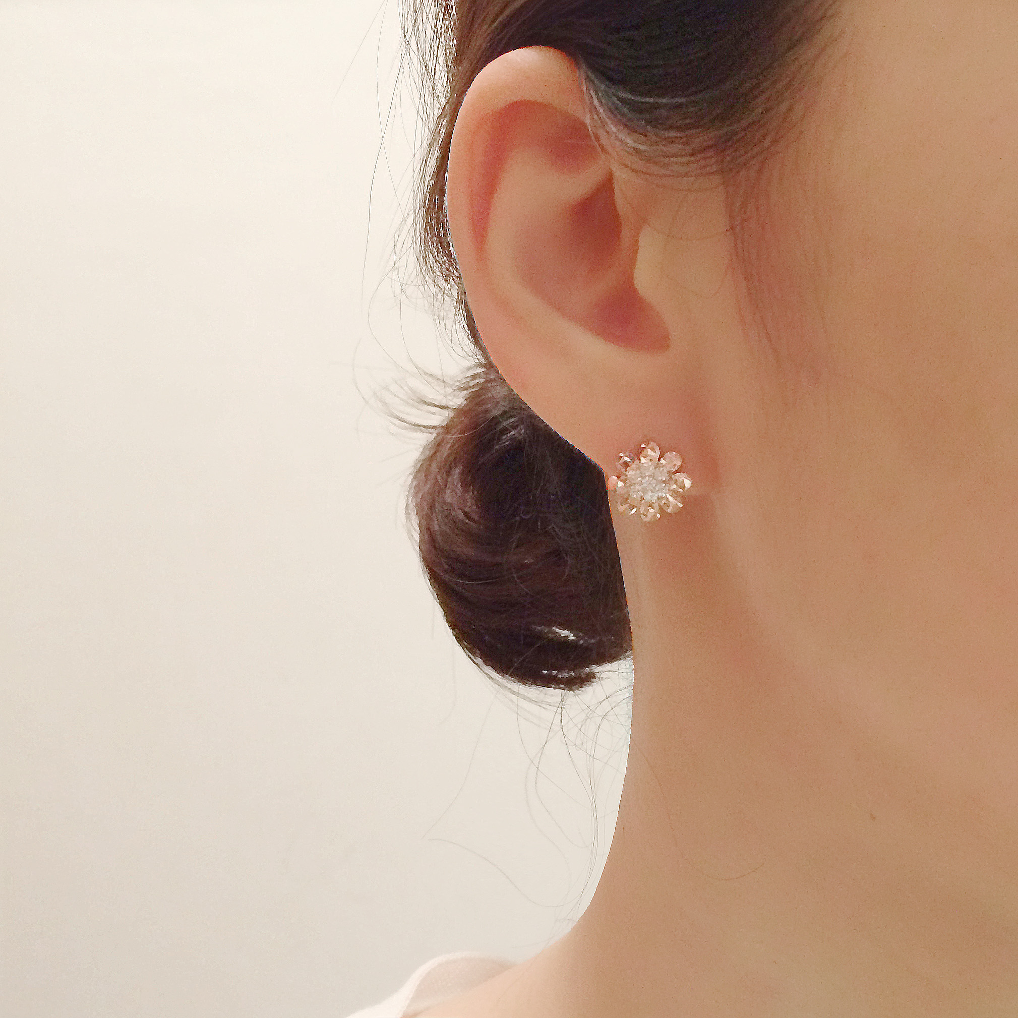 14K Gold Finish Cutting Earrings Earrings 14k Wome