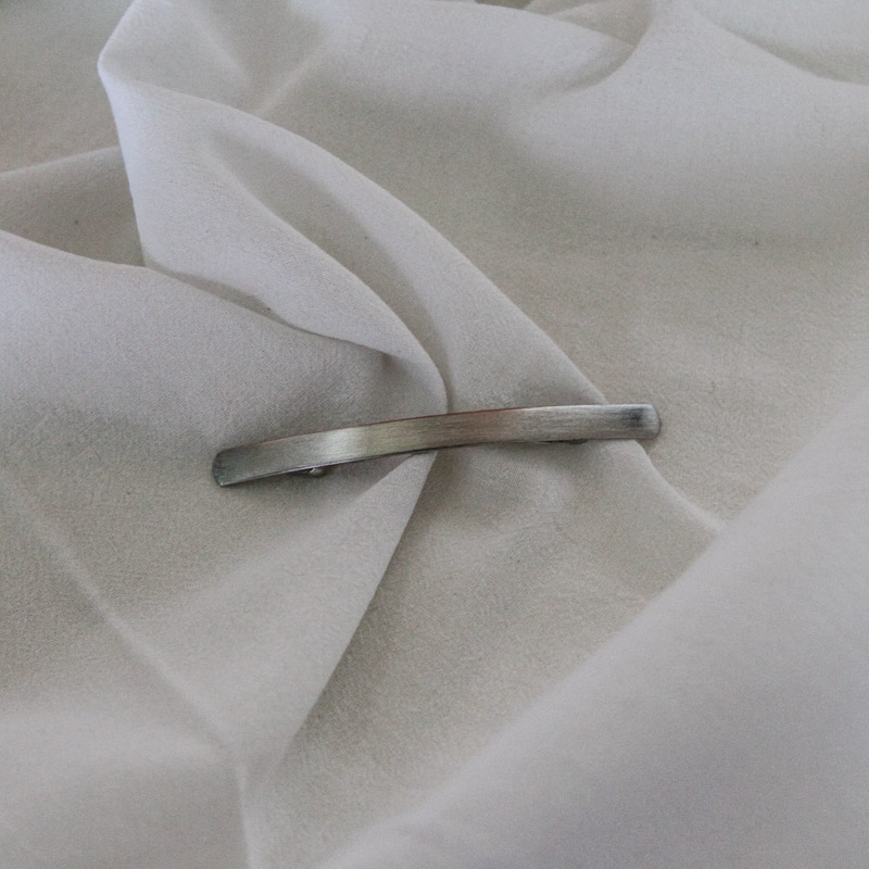 New matt silver metal pepero Choi anthem Simple ha