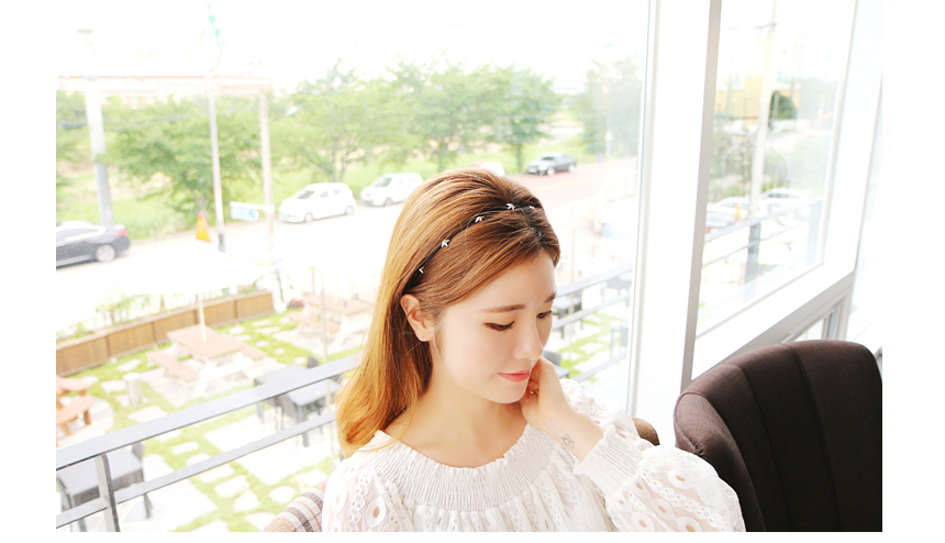 Beautiful Point Headband Feminine Hair Band Coordi