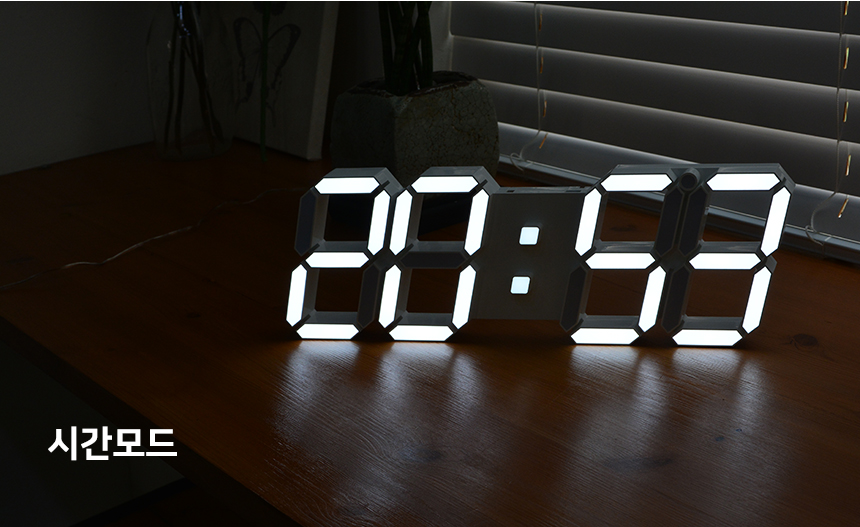 Large 3D led wall clock 3d modern wall hanging int