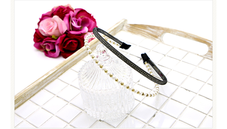 Pearl Double Headband Headband 얆 feminine coordina