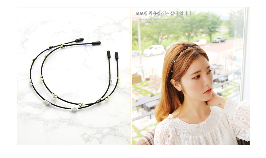 Beautiful Point Headband Feminine Hair Band Coordi