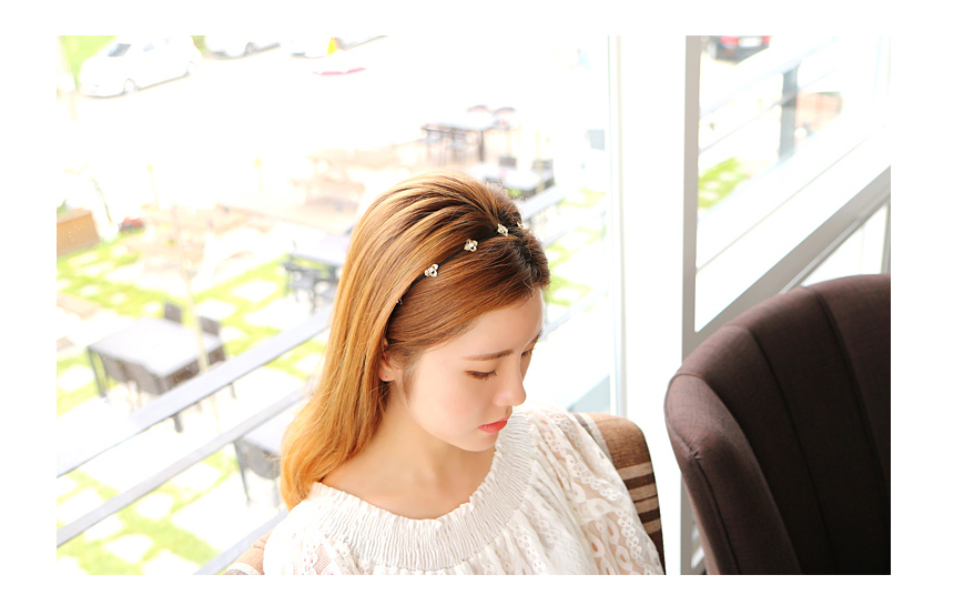 Flower Cubic Hair Band Point Headband Cody Feminin