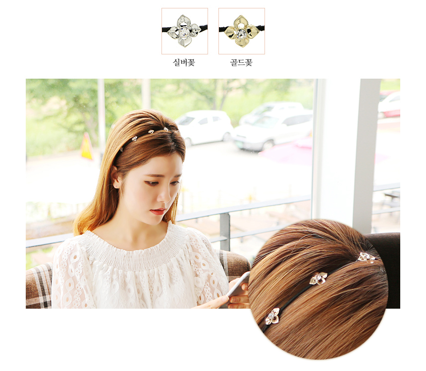 Flower Cubic Hair Band Point Headband Cody Feminin