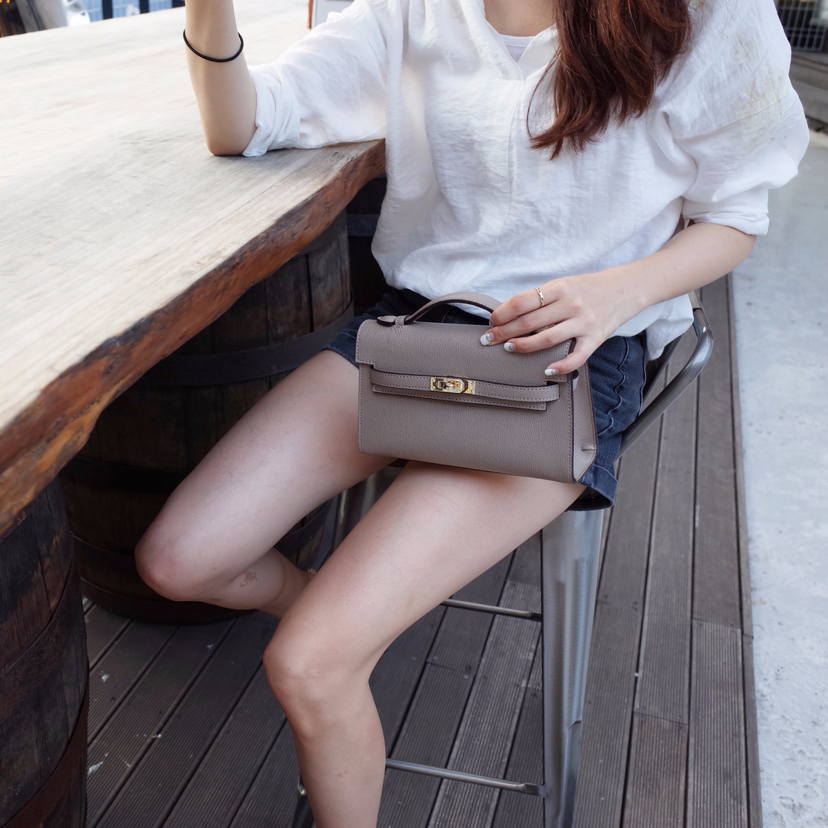 New Women's Bags Kelly Foiture Mini Tote Bag Lo