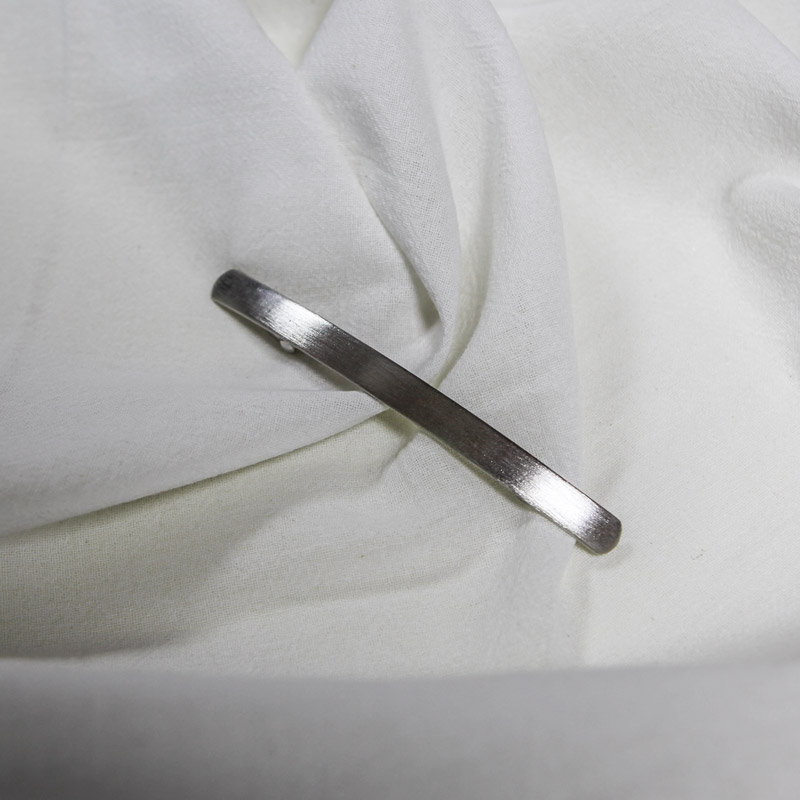 New matt silver metal pepero Choi anthem Simple ha