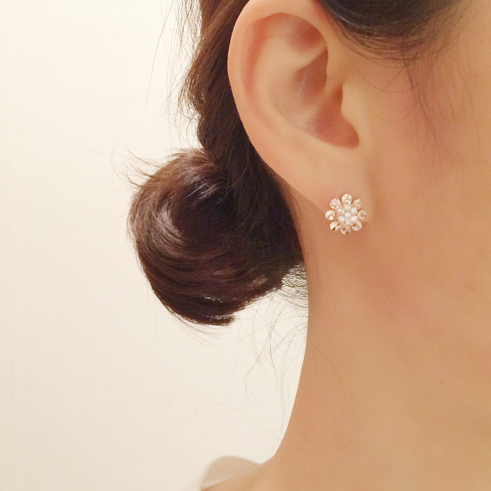 14K Gold Finish Cutting Earrings Earrings 14k Wome