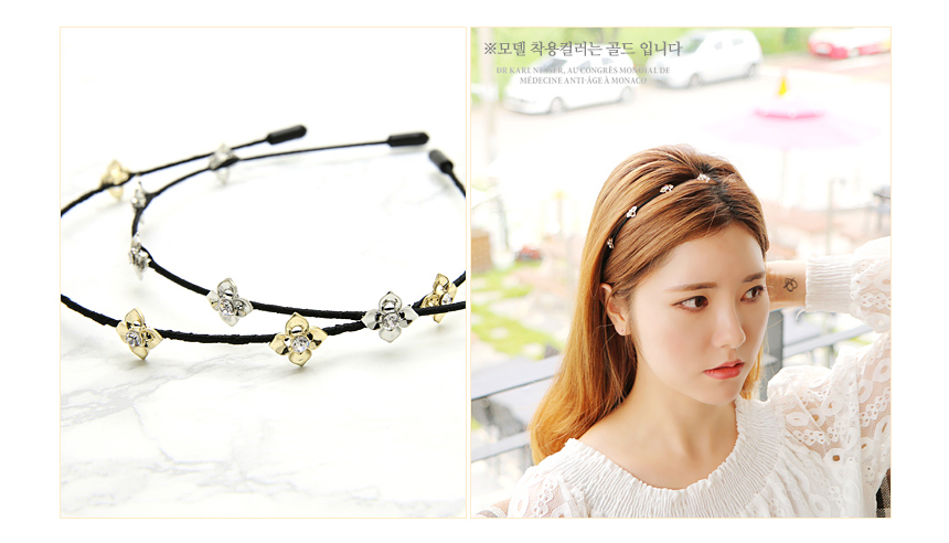 Flower Cubic Hair Band Point Headband Cody Feminin