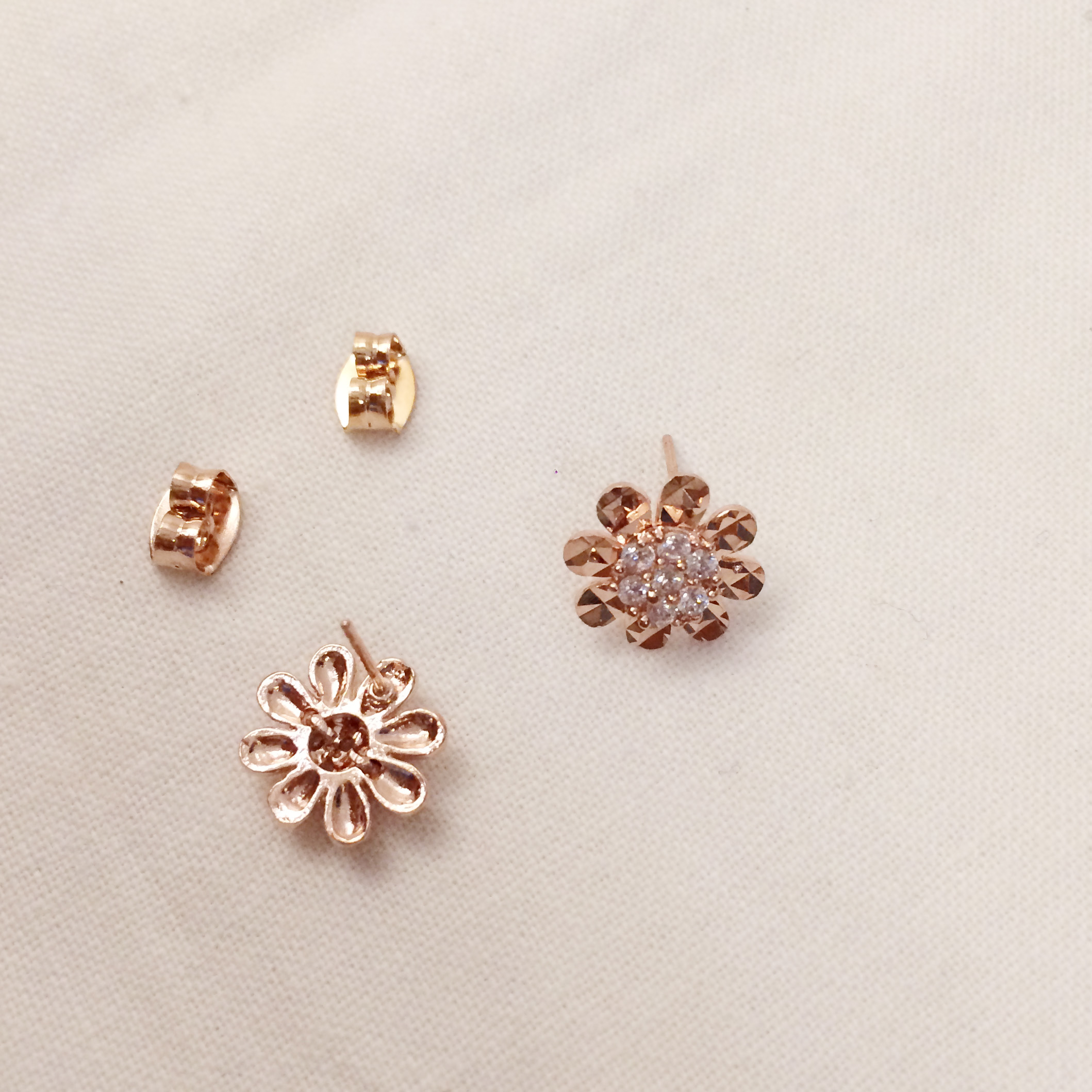 14K Gold Finish Cutting Earrings Earrings 14k Wome