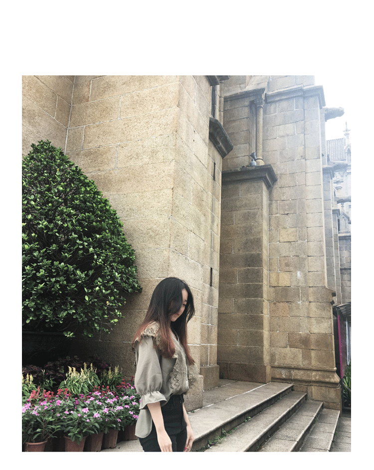 NEW FASHION LADY GIRL Blouse Maid Jay Lace Rouge