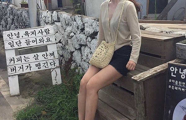 New Summer Fur Straw Ratan Cross Bag Refreshing lo
