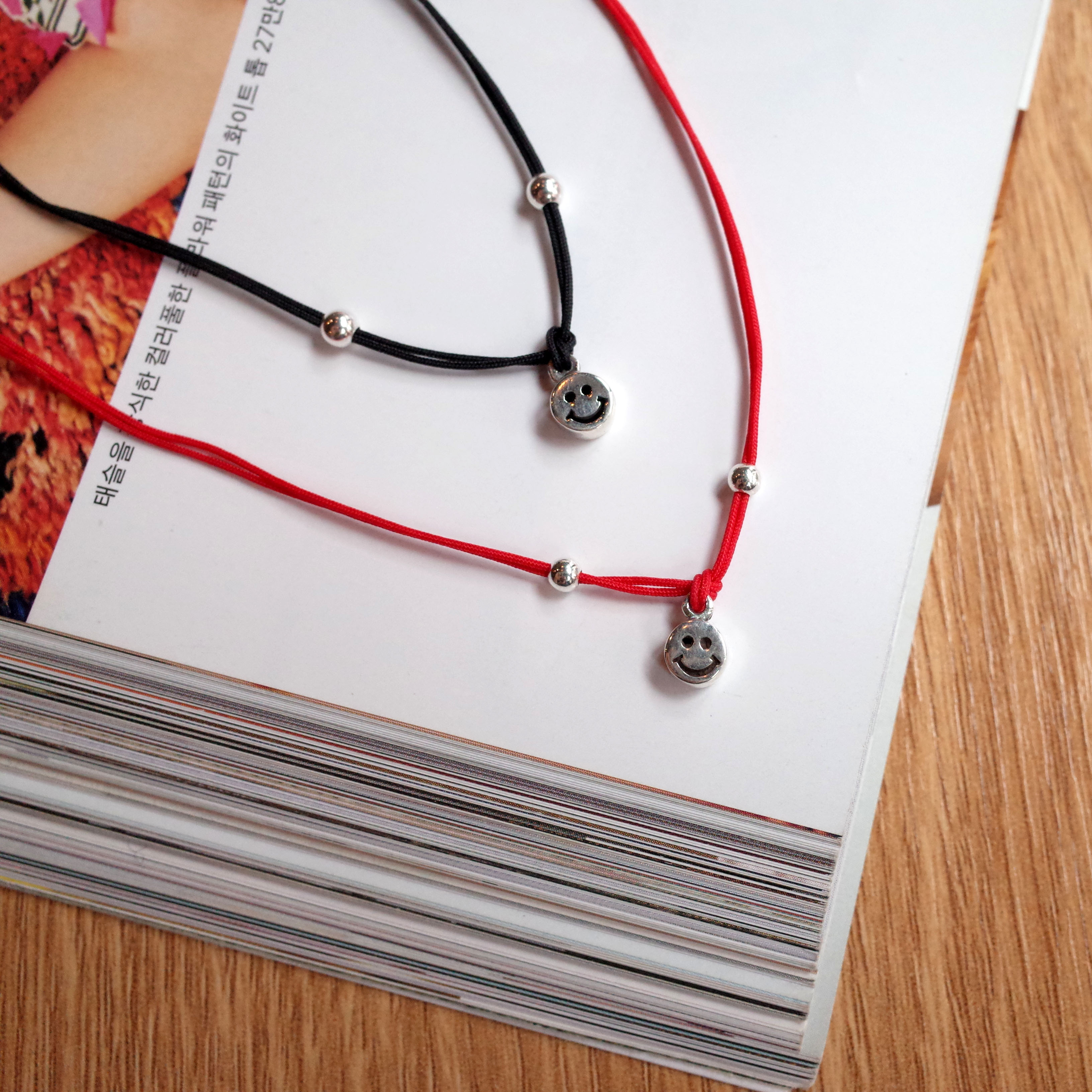 New NANATS Smile strap Bentch Black Red 2 Unique F