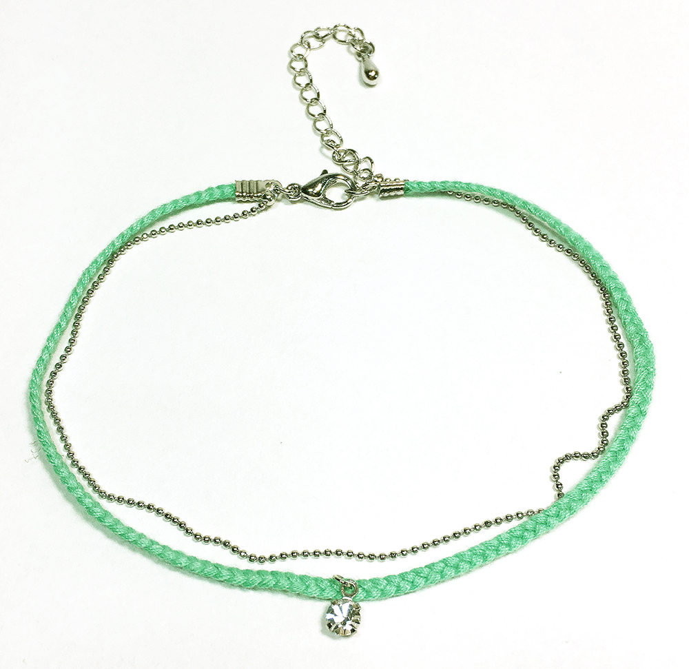 New Mint knot cord twin braces Colored Surreal wom