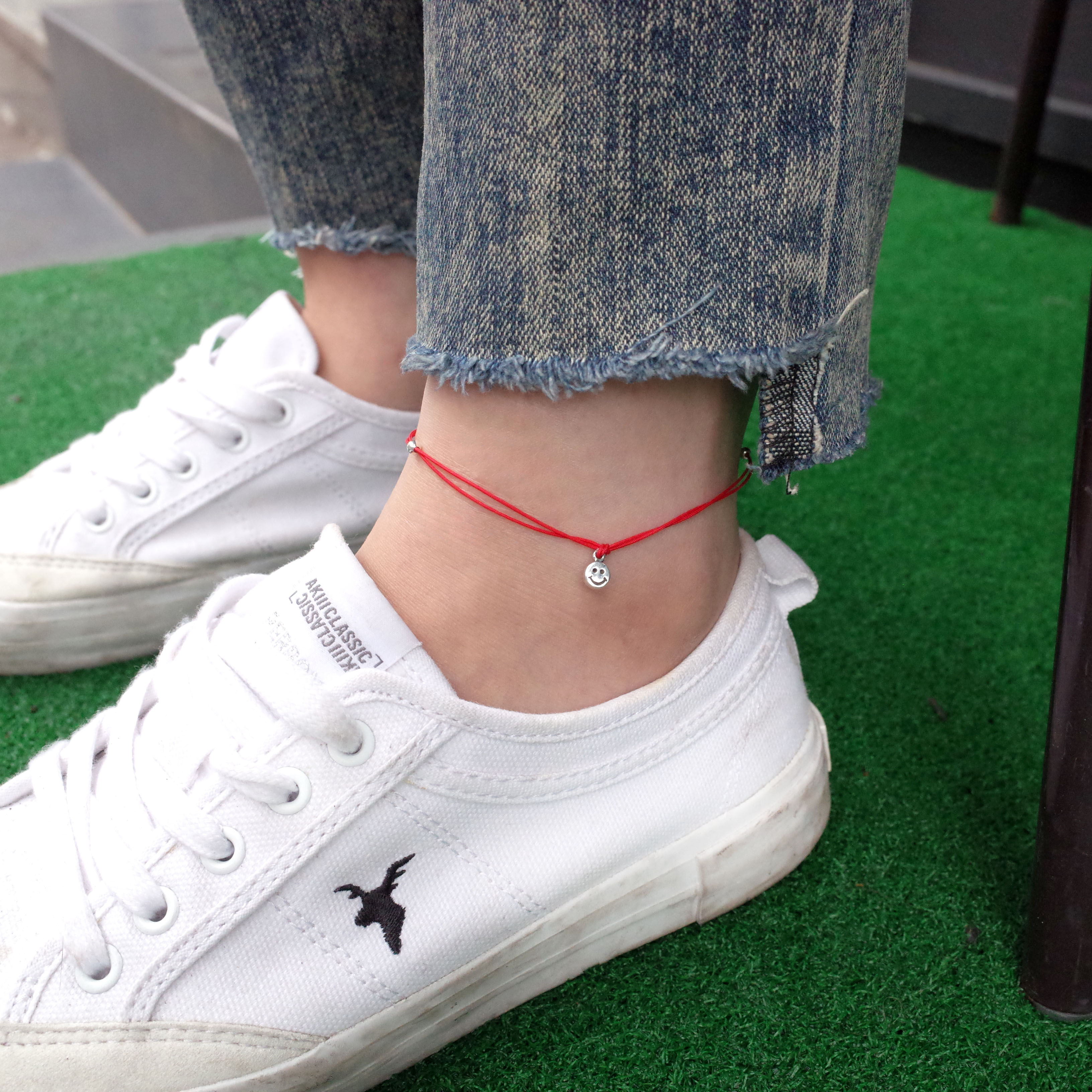 New NANATS Smile strap Bentch Black Red 2 Unique F