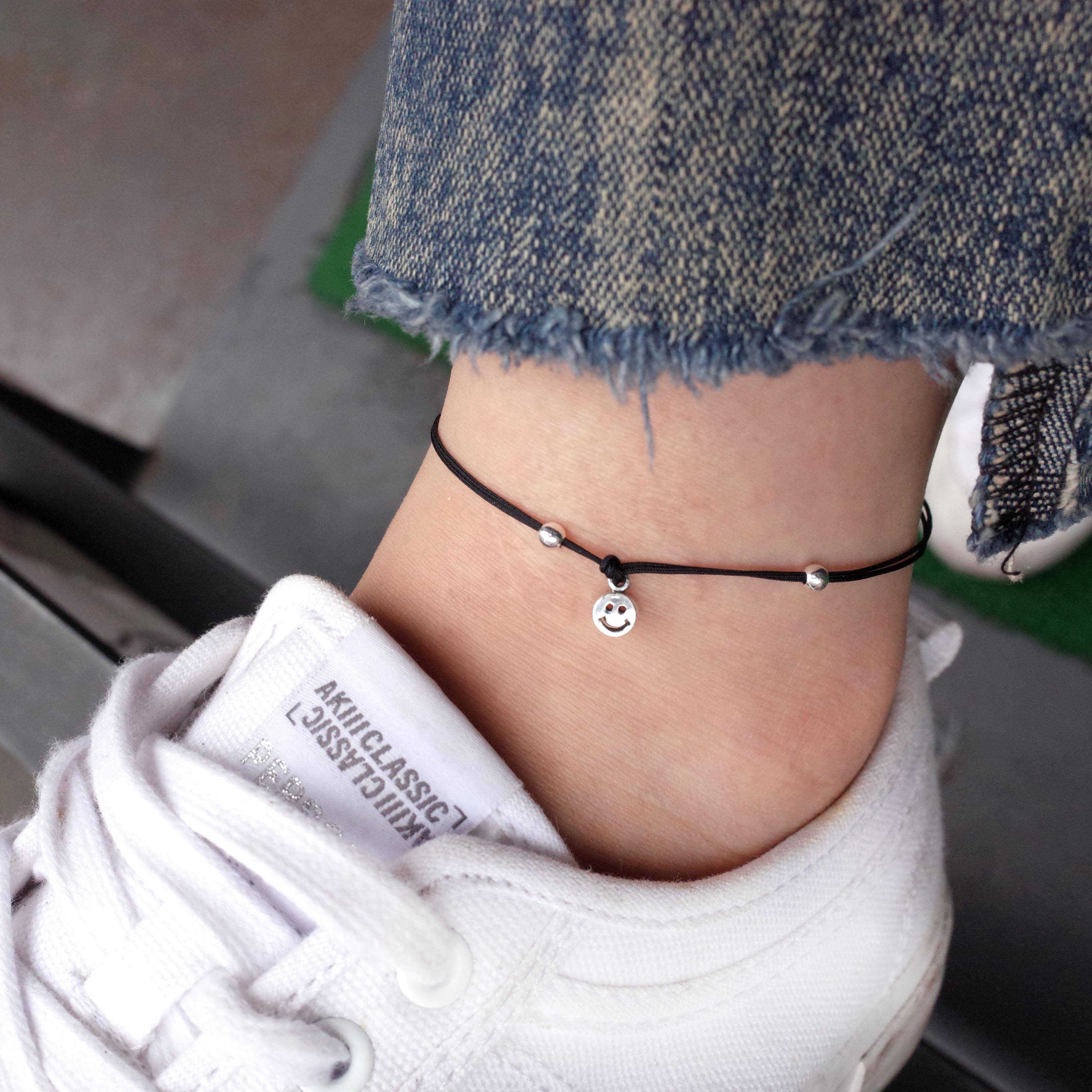 New NANATS Smile strap Bentch Black Red 2 Unique F