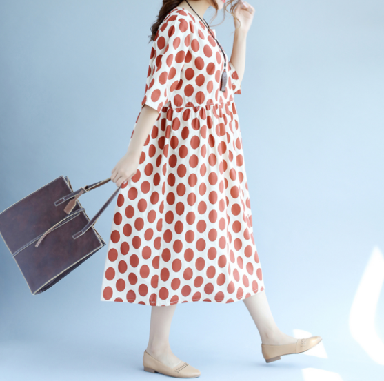 NEW FASHION LADY GIRL DRESS Big Size Spring + Summ