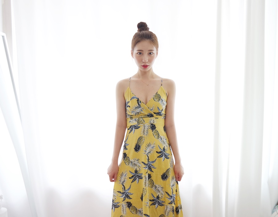 NEW FASHION LADY GIRL DRESS Pineapple Summer Long 