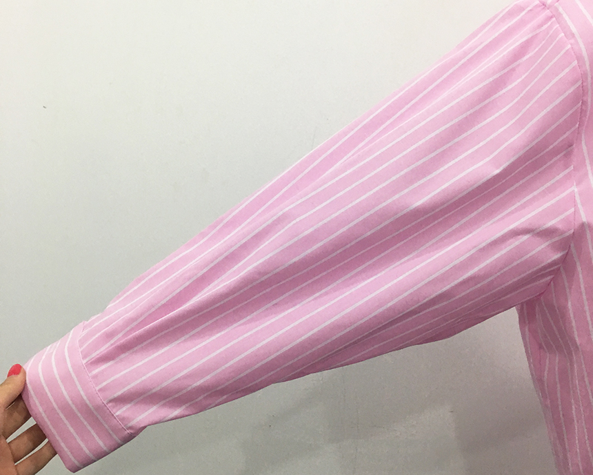 New Striped Shirt Dress 2color Fabulous