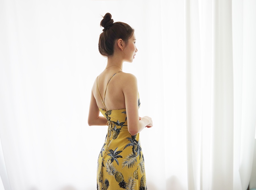 NEW FASHION LADY GIRL DRESS Pineapple Summer Long 