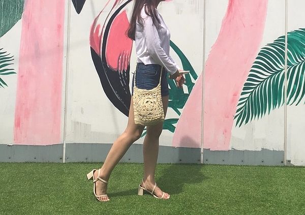 New Summer Fur Straw Ratan Cross Bag Refreshing lo