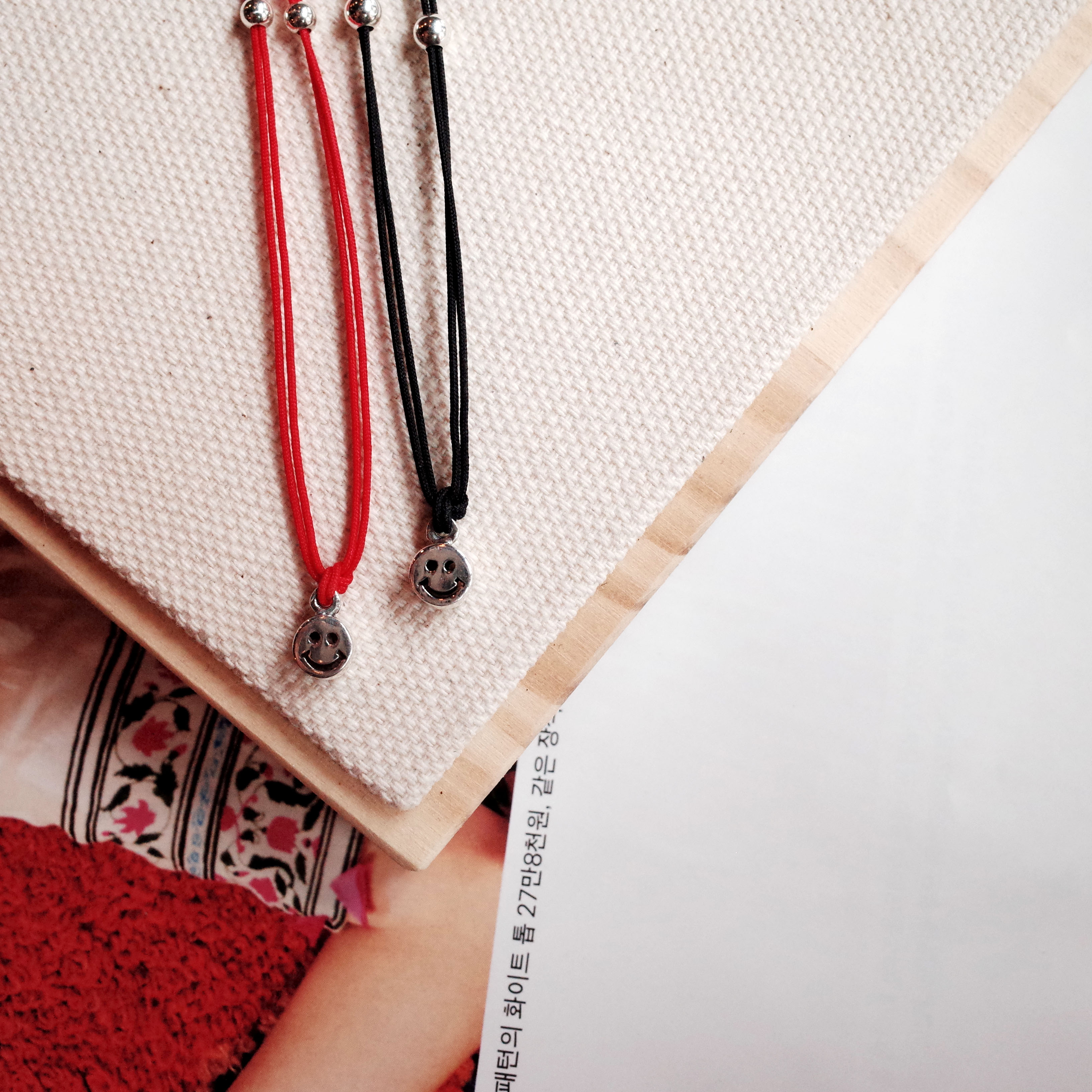 New NANATS Smile strap Bentch Black Red 2 Unique F