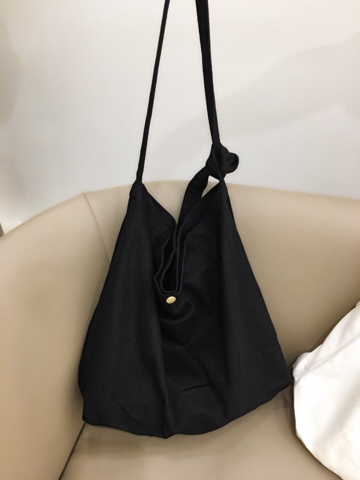 NEW ECO BAG Eco-back simple cotton linen cute line