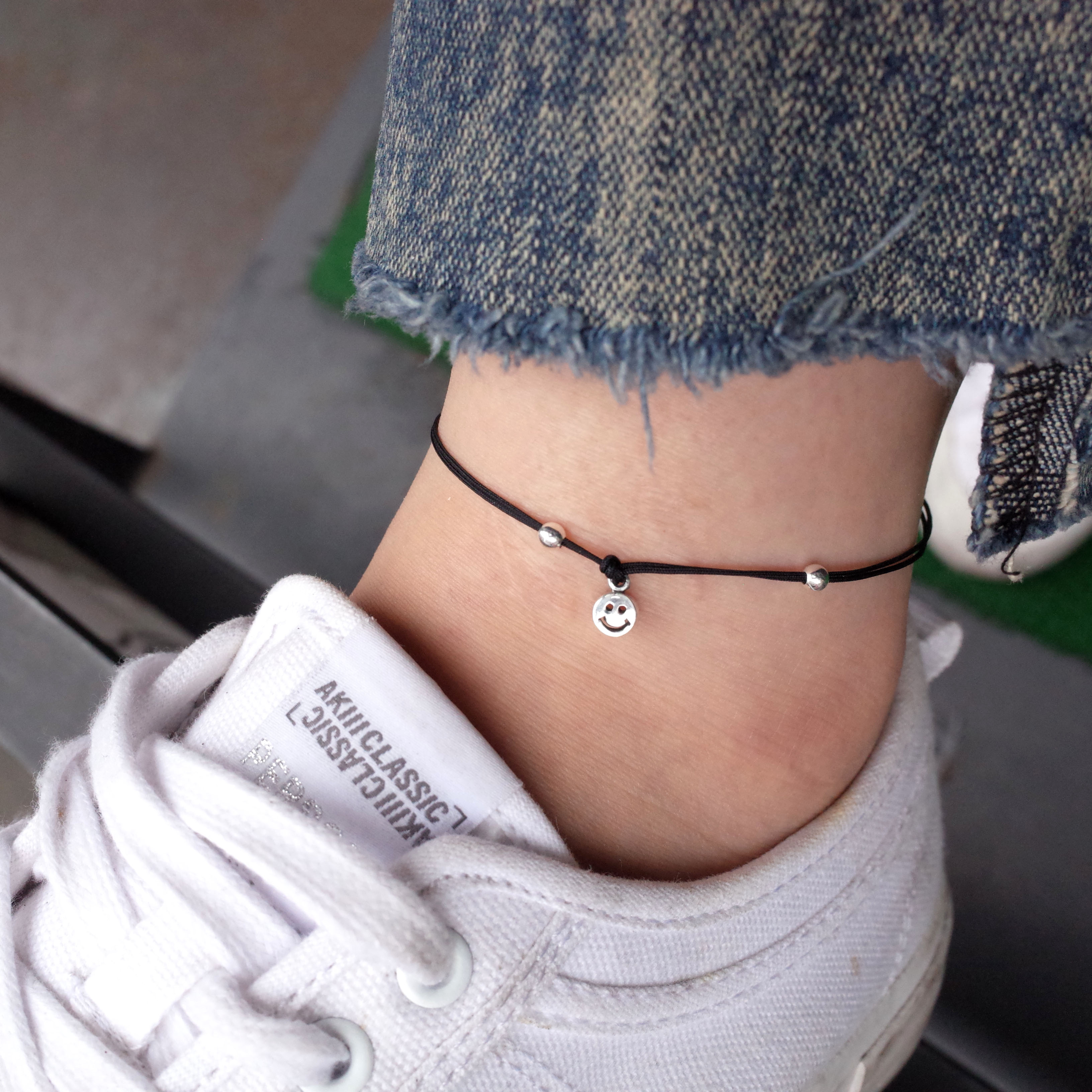 New NANATS Smile strap Bentch Black Red 2 Unique F