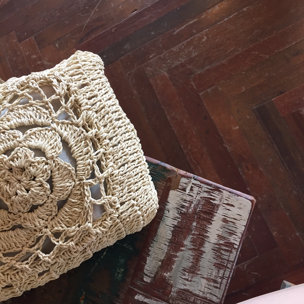 New Summer Fur Straw Ratan Cross Bag Refreshing lo