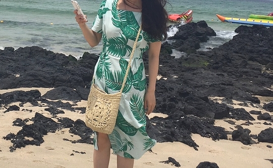 New Summer Fur Straw Ratan Cross Bag Refreshing lo