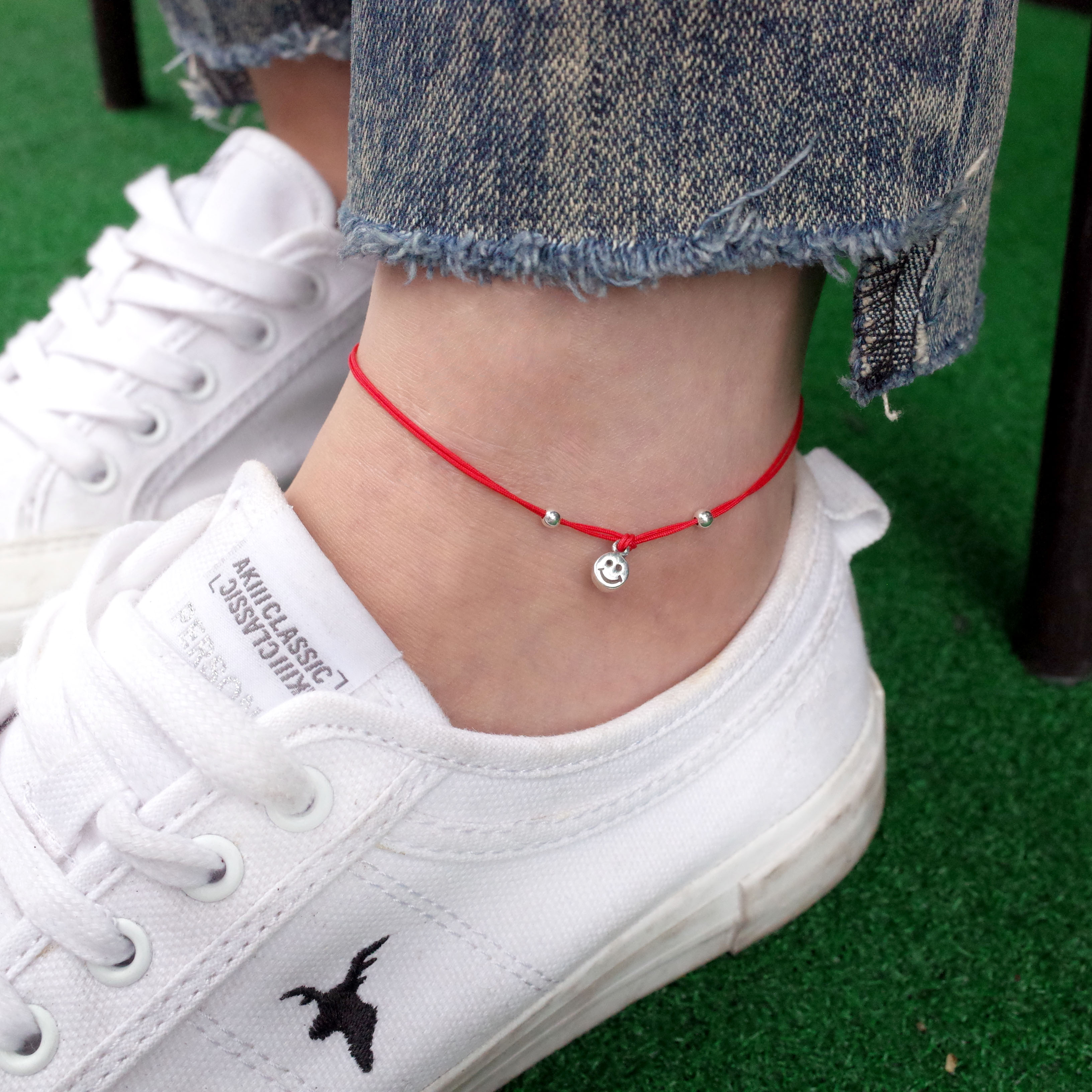 New NANATS Smile strap Bentch Black Red 2 Unique F