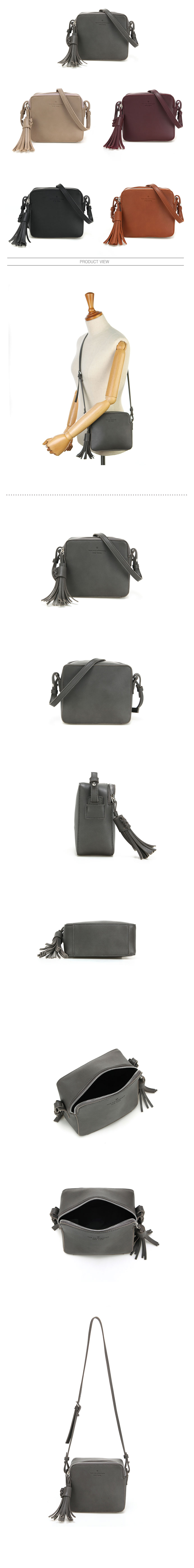 New Tassel Square Mini Cross Back Assertive Casual