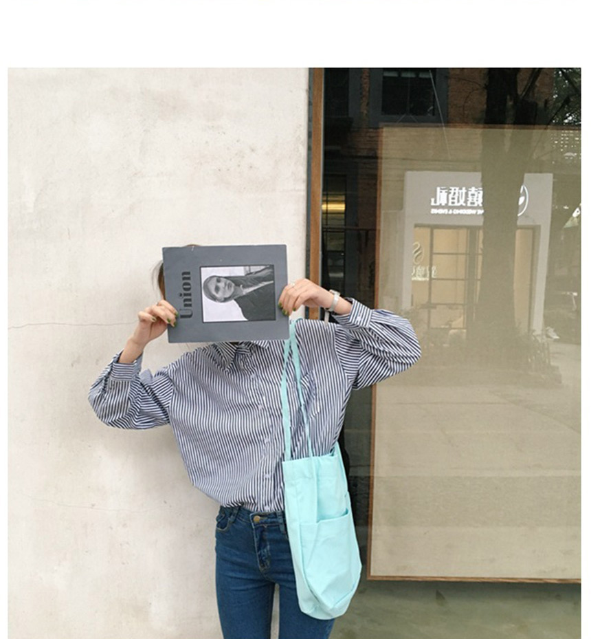 Shoulder Plain Linen Eco Bag Daily Cloth Bag Canva