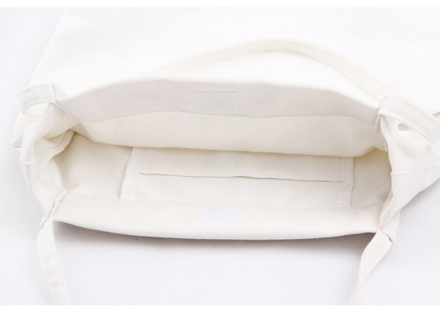 Shoulder Plain Linen Eco Bag Daily Cloth Bag Canva