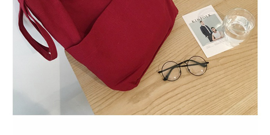 Shoulder Plain Linen Eco Bag Daily Cloth Bag Canva