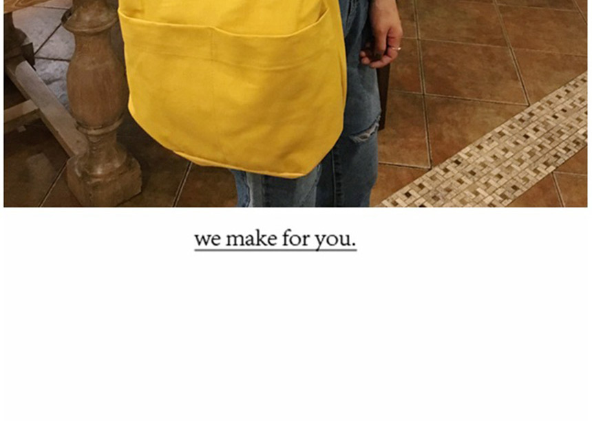 Shoulder Plain Linen Eco Bag Daily Cloth Bag Canva