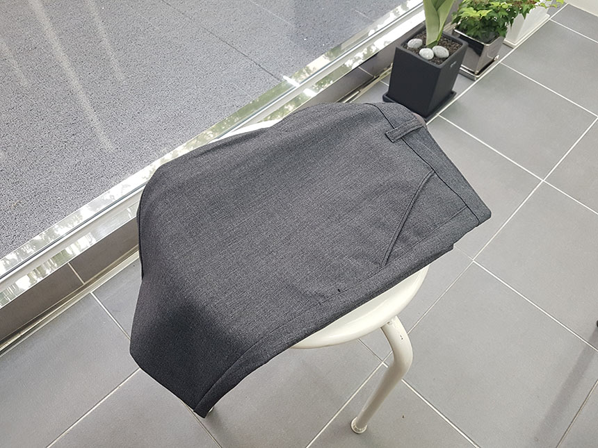 New Men's Pants Slim Fit Men Slacks Gray Black 