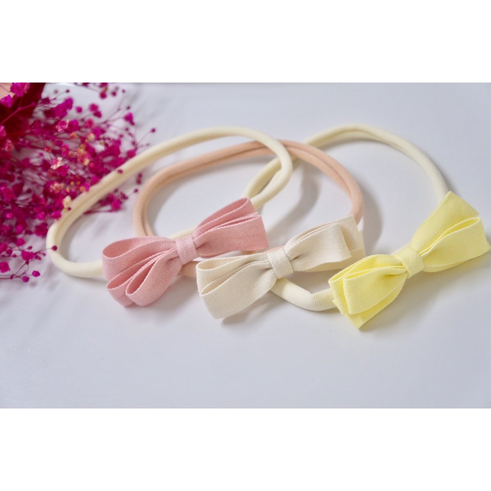 Ribbon Soft Band Pair of Baby Hair Bands Fit for P