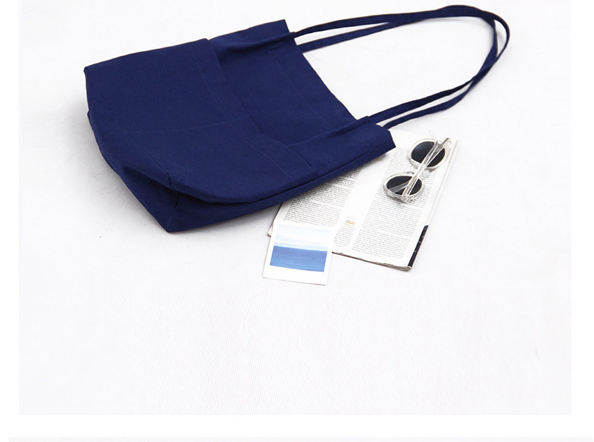 Shoulder Plain Linen Eco Bag Daily Cloth Bag Canva
