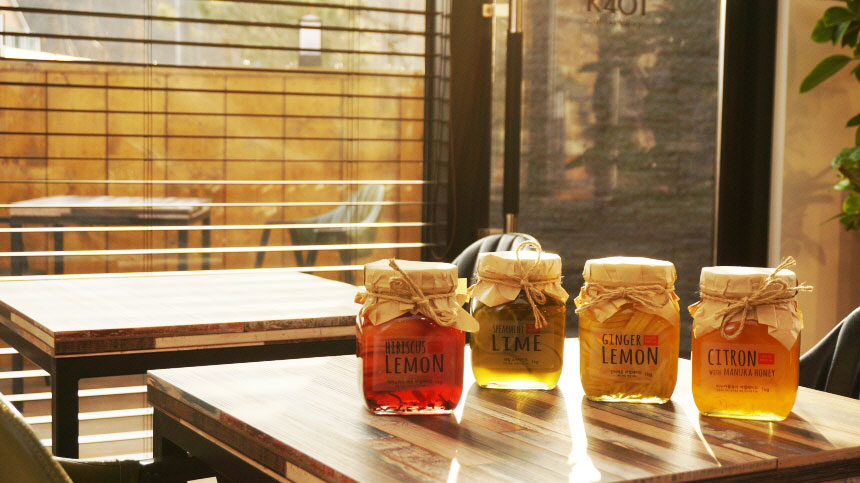 NEW HONEY CITRON TEA Lemon blue fruit