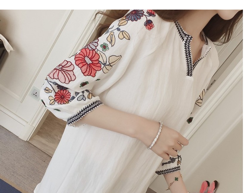 NEW FASHION LADY GIRL Blouse White Half open shirt