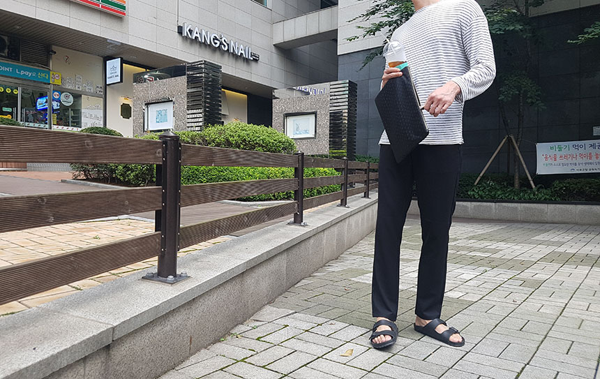 New Men's Pants Slim Fit Men Slacks Gray Black 